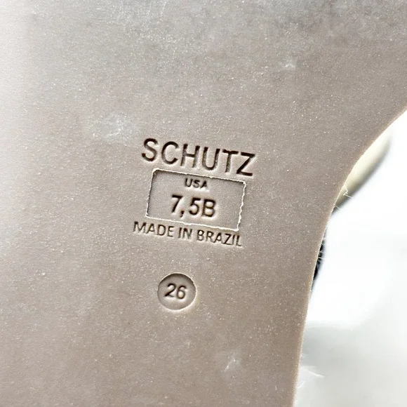 Schutz Black Suede Espadrille Platform Wedge Sandals Size 7.5 Natural Neutral - Picture 7 of 8